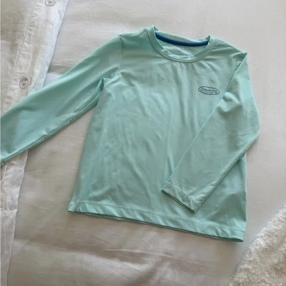 Vineyard Vines Boys' Long Sleeve Tees in Navy, Blue, White, Red, Mint, Gray - Picture 8 of 10